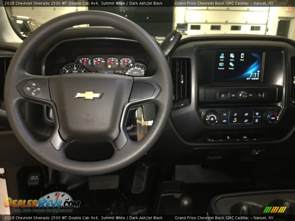 2018 Chevrolet Silverado 1500 WT Double Cab 4x4 Summit White / Dark Ash/Jet Black Photo #14