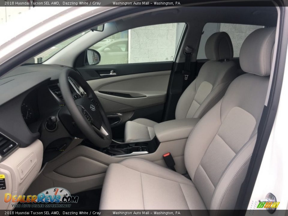 2018 Hyundai Tucson SEL AWD Dazzling White / Gray Photo #11