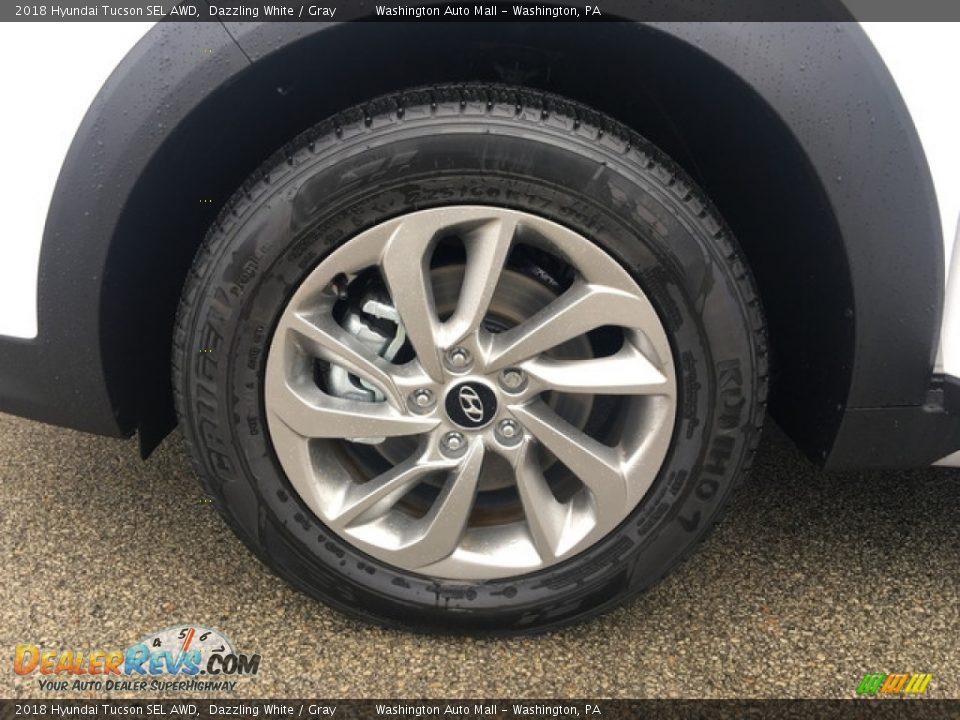 2018 Hyundai Tucson SEL AWD Dazzling White / Gray Photo #26