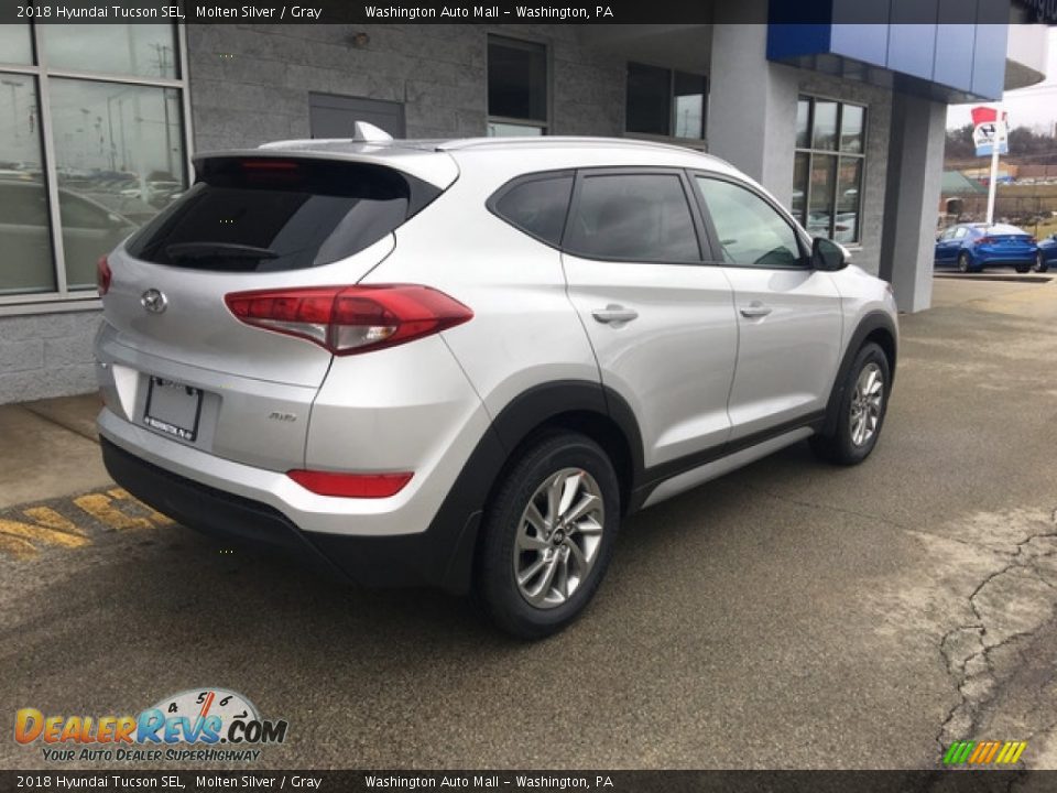 2018 Hyundai Tucson SEL Molten Silver / Gray Photo #4