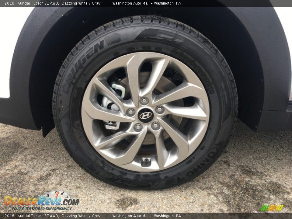 2018 Hyundai Tucson SE AWD Dazzling White / Gray Photo #26