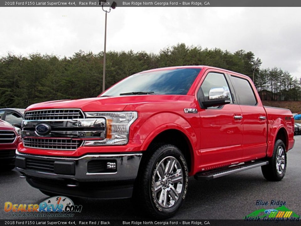 2018 Ford F150 Lariat SuperCrew 4x4 Race Red / Black Photo #1