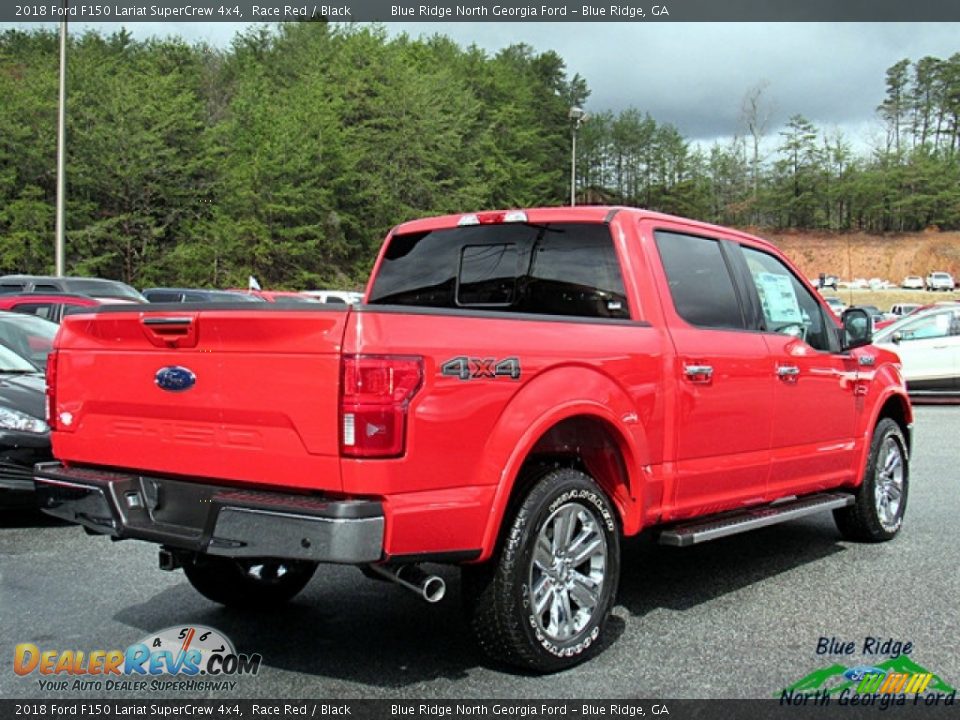 2018 Ford F150 Lariat SuperCrew 4x4 Race Red / Black Photo #5