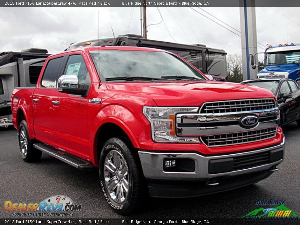 2018 Ford F150 Lariat SuperCrew 4x4 Race Red / Black Photo #7