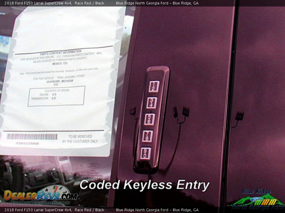 2018 Ford F150 Lariat SuperCrew 4x4 Race Red / Black Photo #24