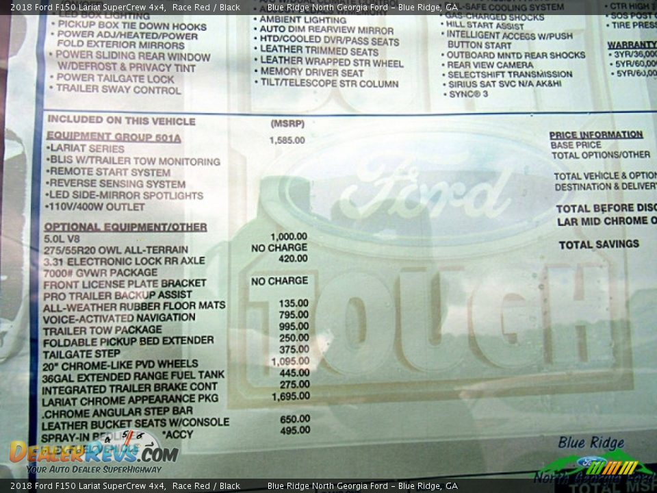 2018 Ford F150 Lariat SuperCrew 4x4 Race Red / Black Photo #28