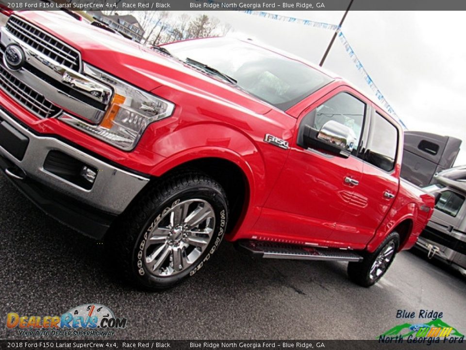 2018 Ford F150 Lariat SuperCrew 4x4 Race Red / Black Photo #32