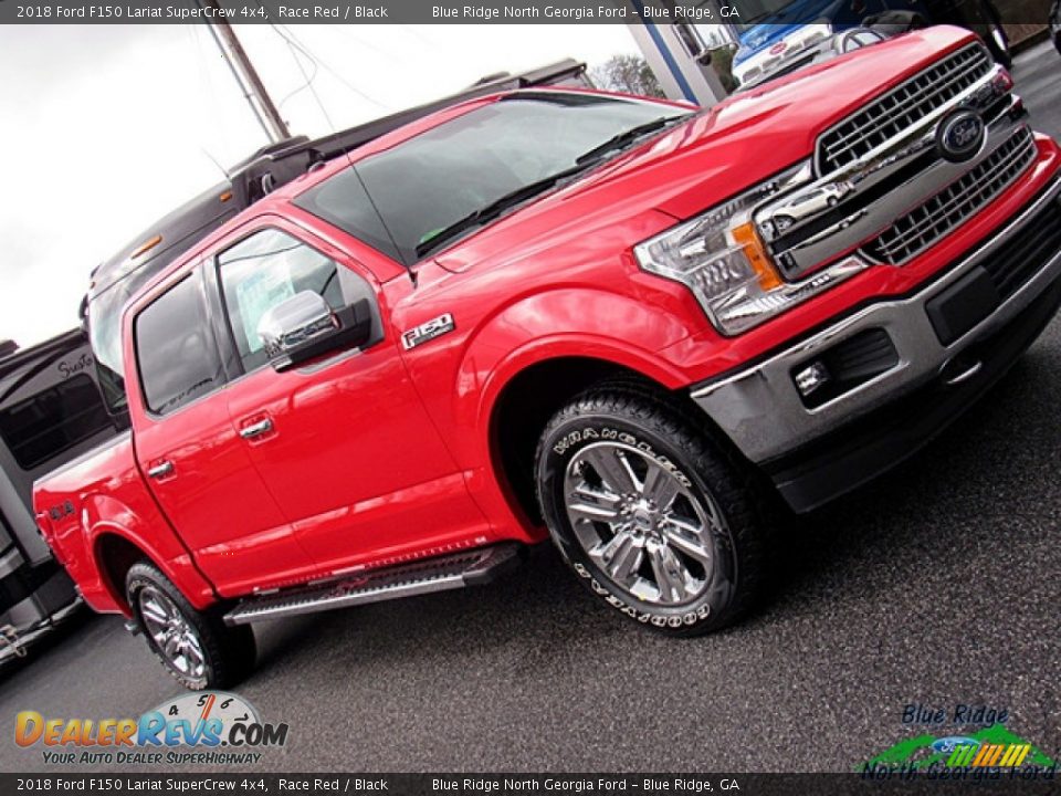 2018 Ford F150 Lariat SuperCrew 4x4 Race Red / Black Photo #33