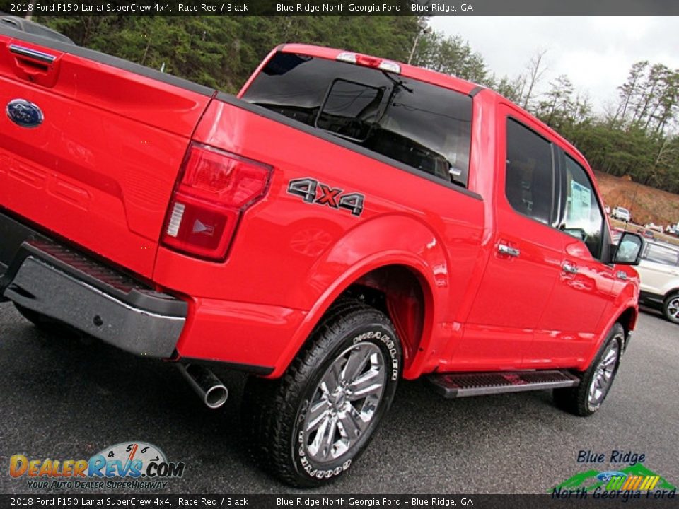 2018 Ford F150 Lariat SuperCrew 4x4 Race Red / Black Photo #34