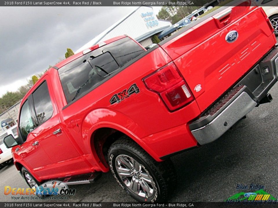 2018 Ford F150 Lariat SuperCrew 4x4 Race Red / Black Photo #35