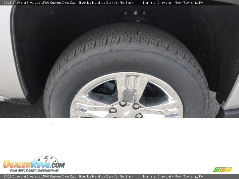 2018 Chevrolet Silverado 1500 Custom Crew Cab Silver Ice Metallic / Dark Ash/Jet Black Photo #9