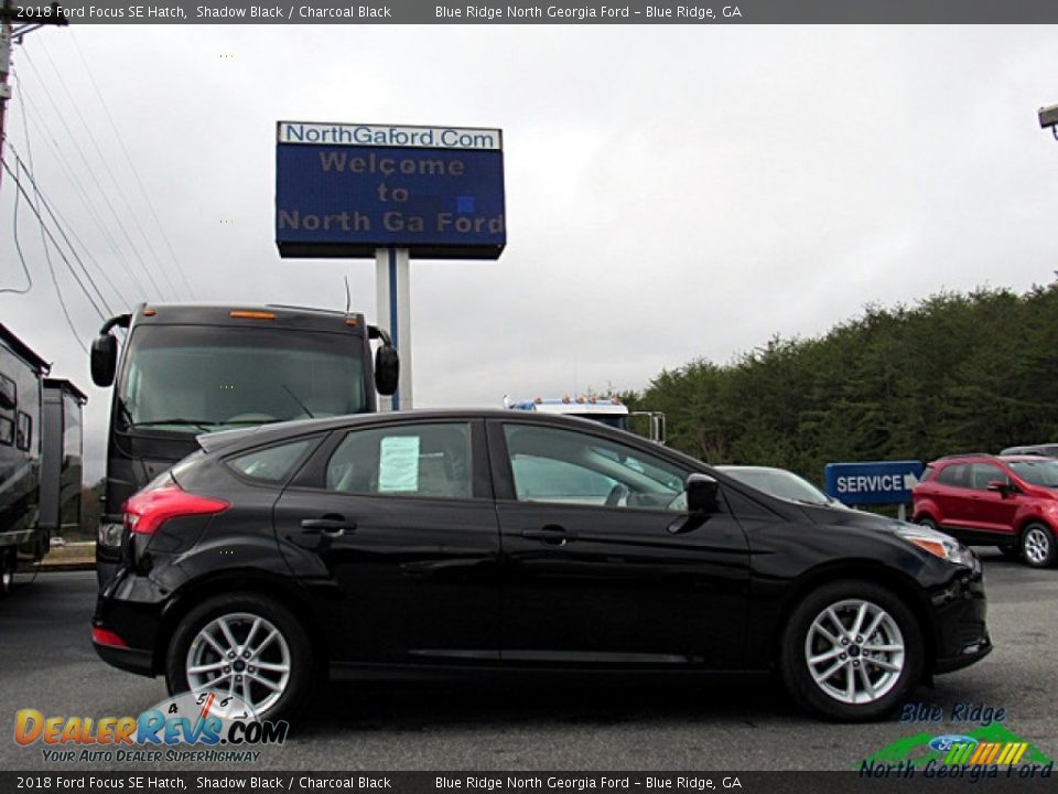 2018 Ford Focus SE Hatch Shadow Black / Charcoal Black Photo #6