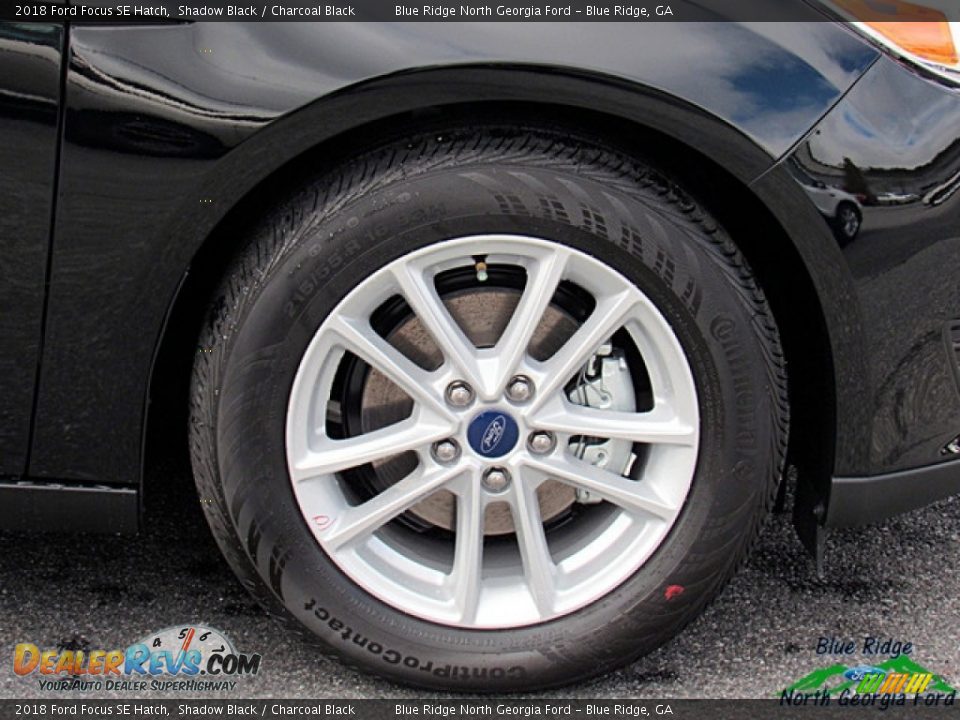 2018 Ford Focus SE Hatch Shadow Black / Charcoal Black Photo #9