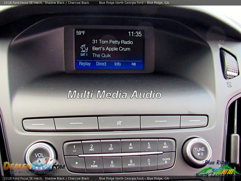 2018 Ford Focus SE Hatch Shadow Black / Charcoal Black Photo #17