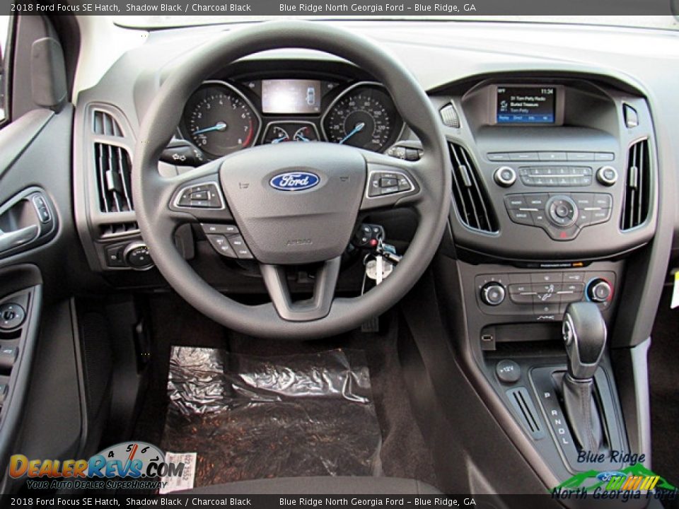 2018 Ford Focus SE Hatch Shadow Black / Charcoal Black Photo #22