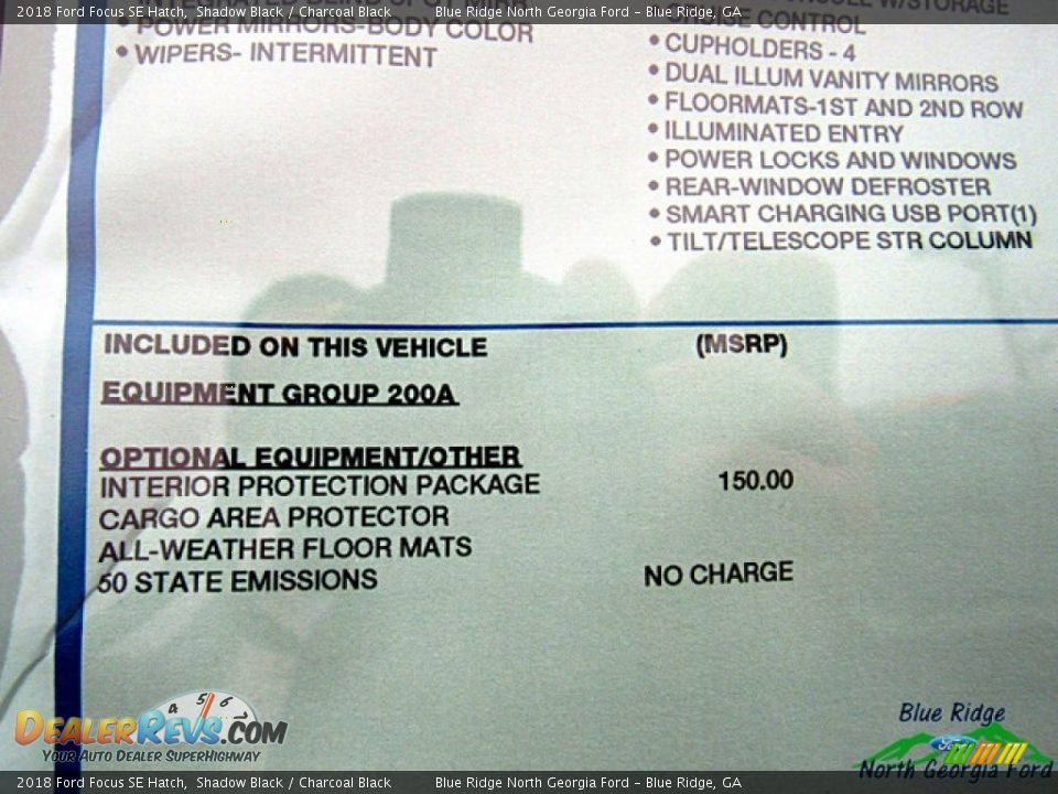 2018 Ford Focus SE Hatch Shadow Black / Charcoal Black Photo #25