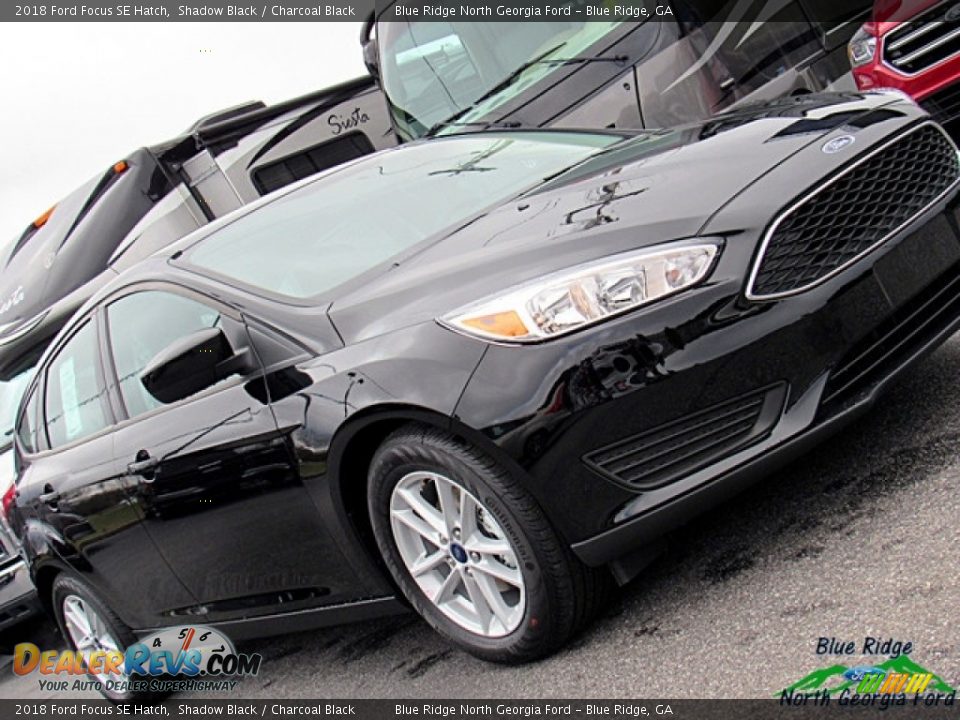 2018 Ford Focus SE Hatch Shadow Black / Charcoal Black Photo #30