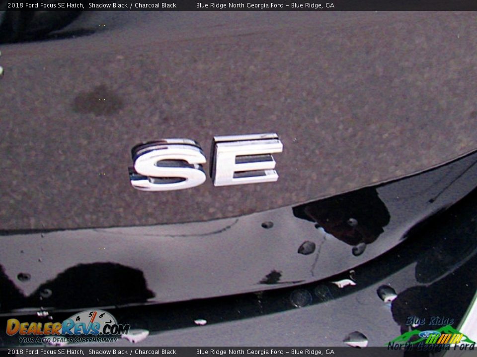 2018 Ford Focus SE Hatch Shadow Black / Charcoal Black Photo #34