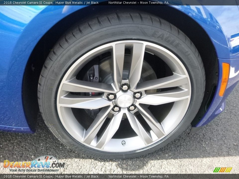 2018 Chevrolet Camaro SS Coupe Hyper Blue Metallic / Jet Black Photo #9