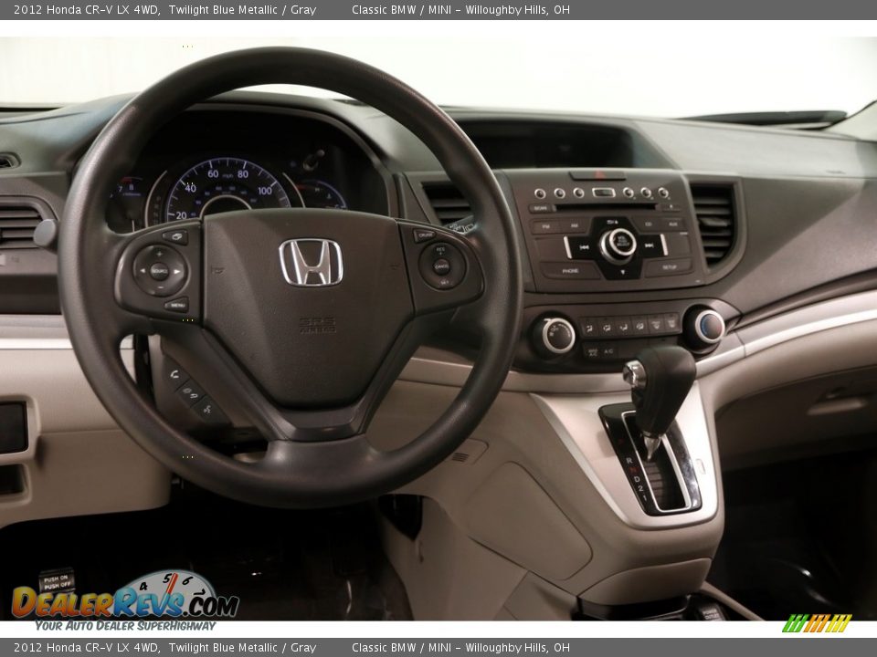 2012 Honda CR-V LX 4WD Twilight Blue Metallic / Gray Photo #7