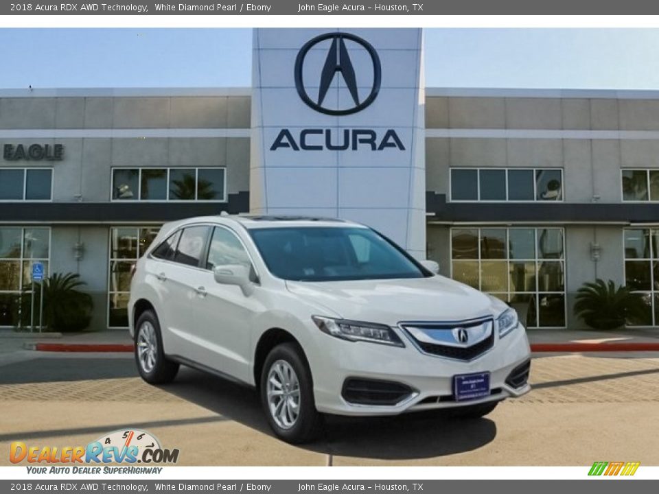2018 Acura RDX AWD Technology White Diamond Pearl / Ebony Photo #1