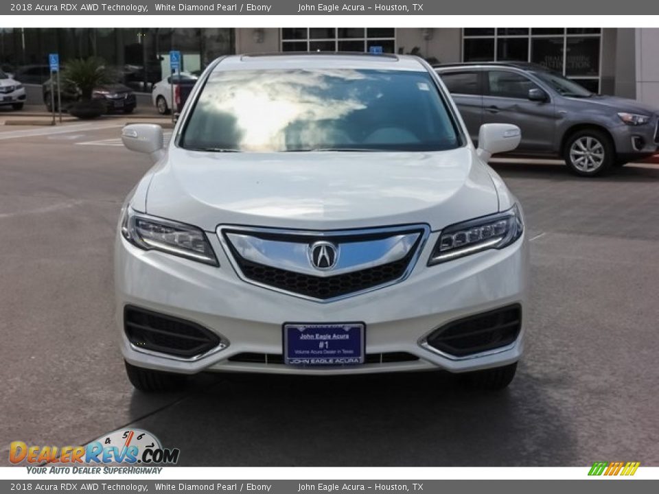 2018 Acura RDX AWD Technology White Diamond Pearl / Ebony Photo #2