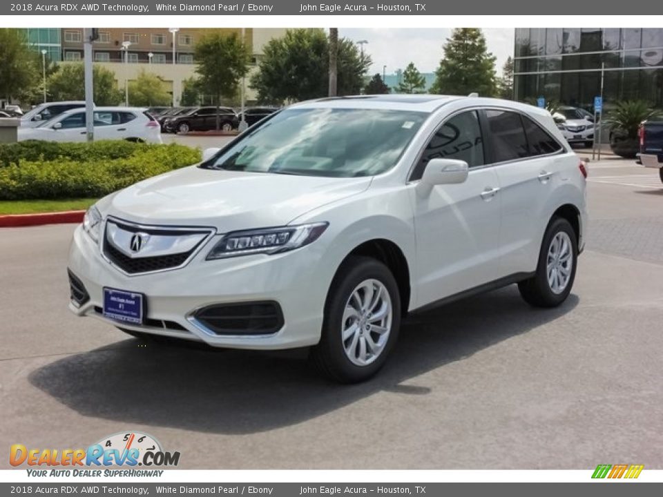 2018 Acura RDX AWD Technology White Diamond Pearl / Ebony Photo #3