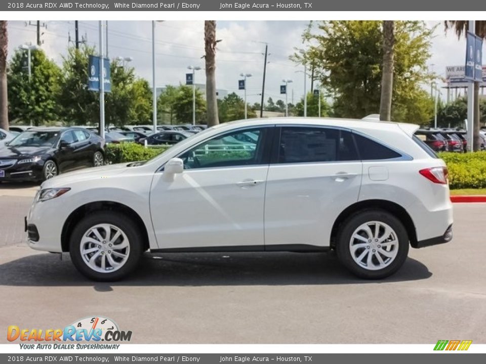 2018 Acura RDX AWD Technology White Diamond Pearl / Ebony Photo #4