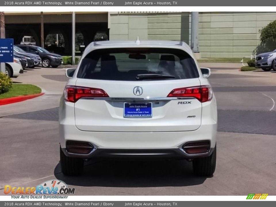 2018 Acura RDX AWD Technology White Diamond Pearl / Ebony Photo #6