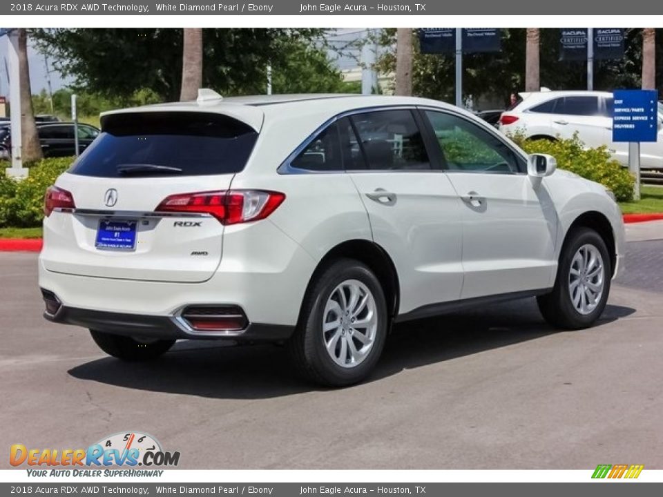 2018 Acura RDX AWD Technology White Diamond Pearl / Ebony Photo #7