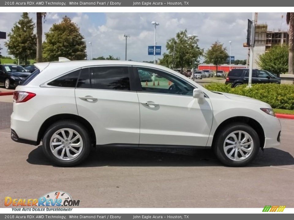 2018 Acura RDX AWD Technology White Diamond Pearl / Ebony Photo #8