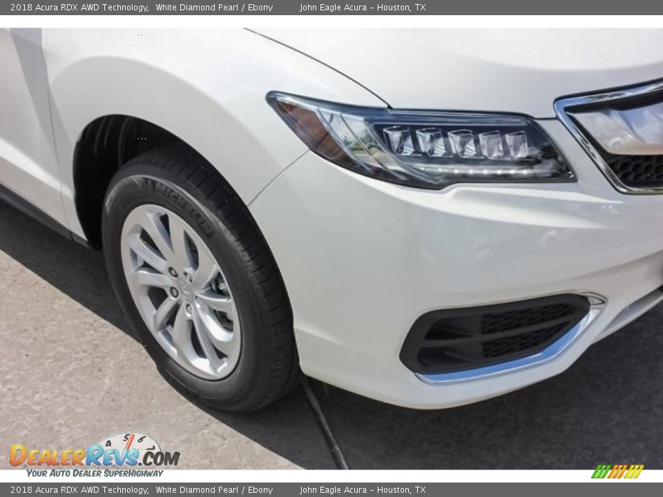 2018 Acura RDX AWD Technology White Diamond Pearl / Ebony Photo #10