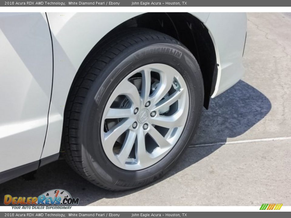 2018 Acura RDX AWD Technology White Diamond Pearl / Ebony Photo #12