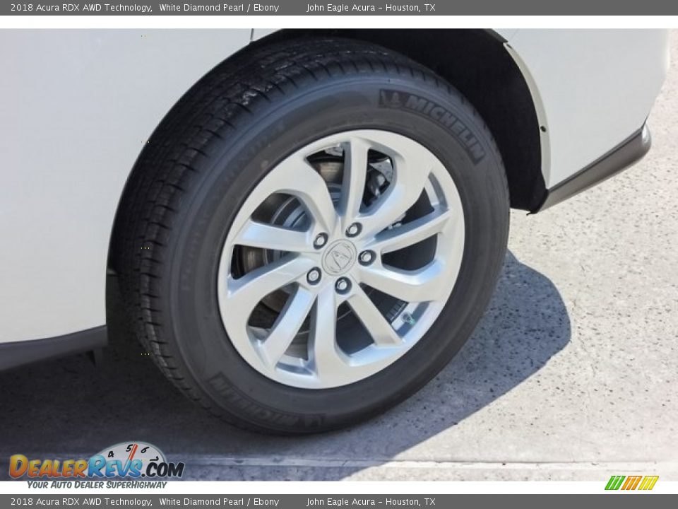 2018 Acura RDX AWD Technology White Diamond Pearl / Ebony Photo #14