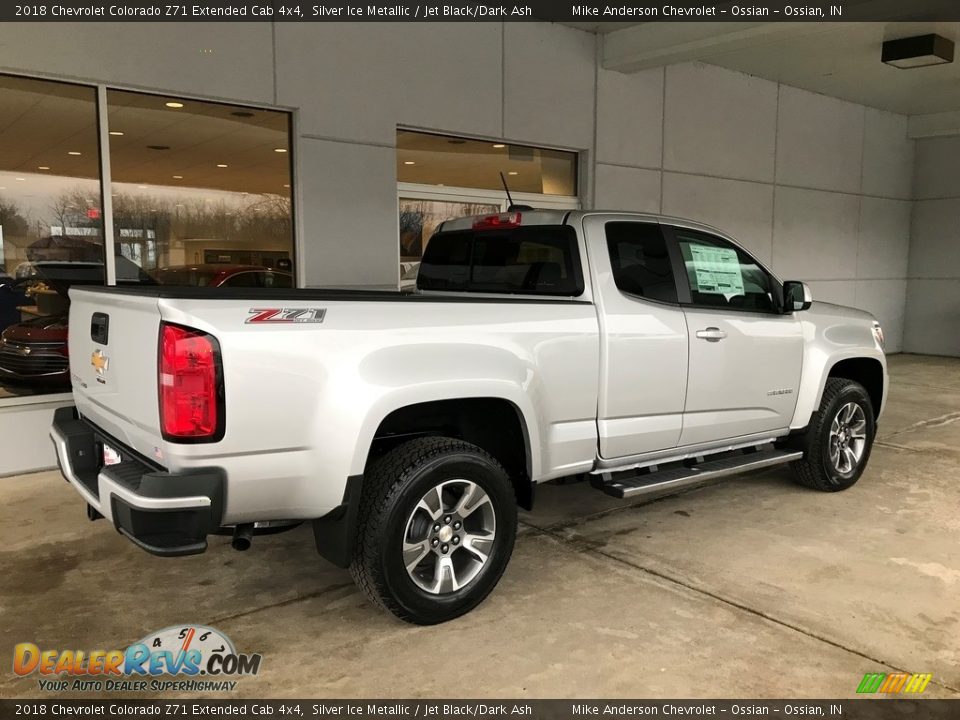 2018 Chevrolet Colorado Z71 Extended Cab 4x4 Silver Ice Metallic / Jet Black/Dark Ash Photo #3