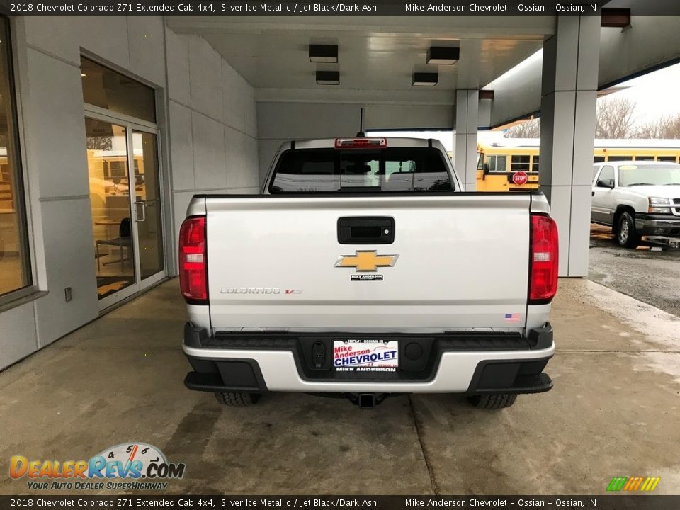 2018 Chevrolet Colorado Z71 Extended Cab 4x4 Silver Ice Metallic / Jet Black/Dark Ash Photo #4