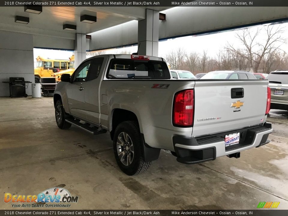 2018 Chevrolet Colorado Z71 Extended Cab 4x4 Silver Ice Metallic / Jet Black/Dark Ash Photo #6