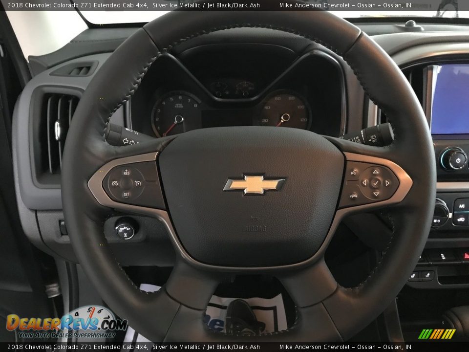 2018 Chevrolet Colorado Z71 Extended Cab 4x4 Silver Ice Metallic / Jet Black/Dark Ash Photo #12