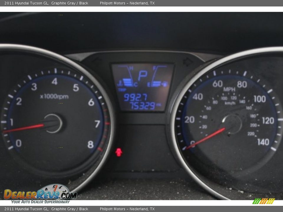 2011 Hyundai Tucson GL Graphite Gray / Black Photo #19