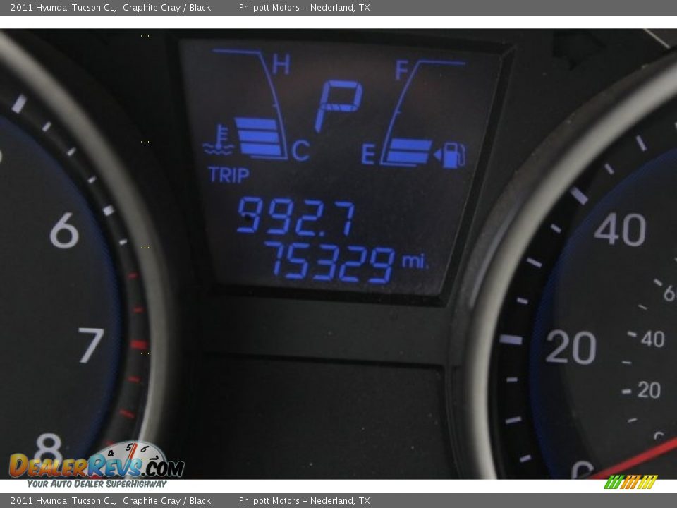 2011 Hyundai Tucson GL Graphite Gray / Black Photo #20