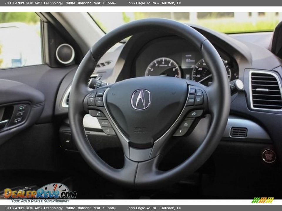 2018 Acura RDX AWD Technology White Diamond Pearl / Ebony Photo #31