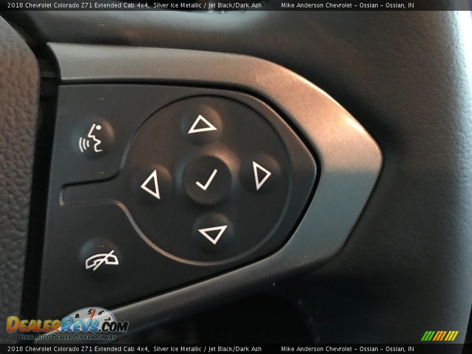 2018 Chevrolet Colorado Z71 Extended Cab 4x4 Silver Ice Metallic / Jet Black/Dark Ash Photo #15