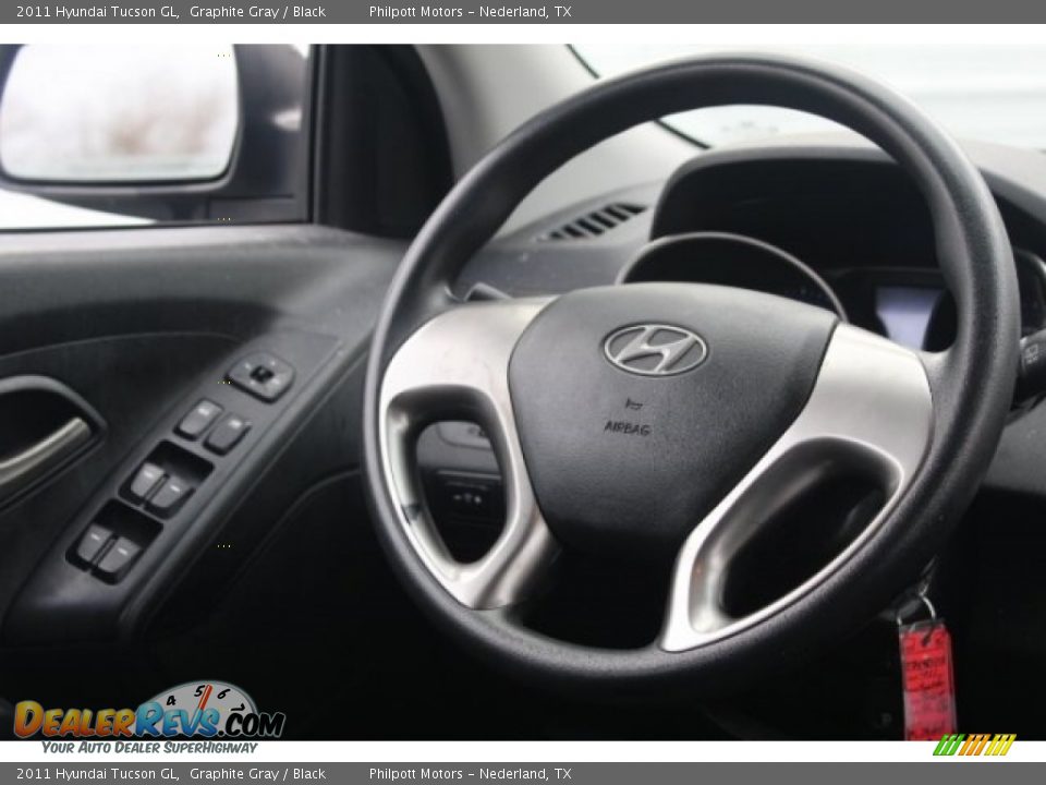 2011 Hyundai Tucson GL Graphite Gray / Black Photo #24