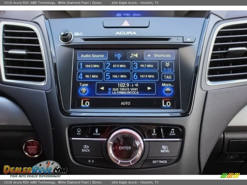 2018 Acura RDX AWD Technology White Diamond Pearl / Ebony Photo #34