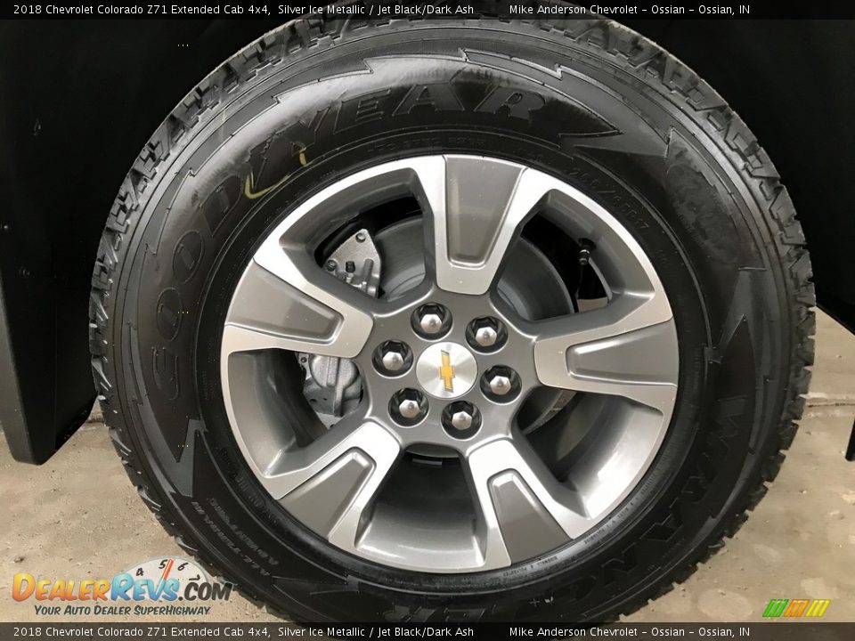 2018 Chevrolet Colorado Z71 Extended Cab 4x4 Silver Ice Metallic / Jet Black/Dark Ash Photo #23