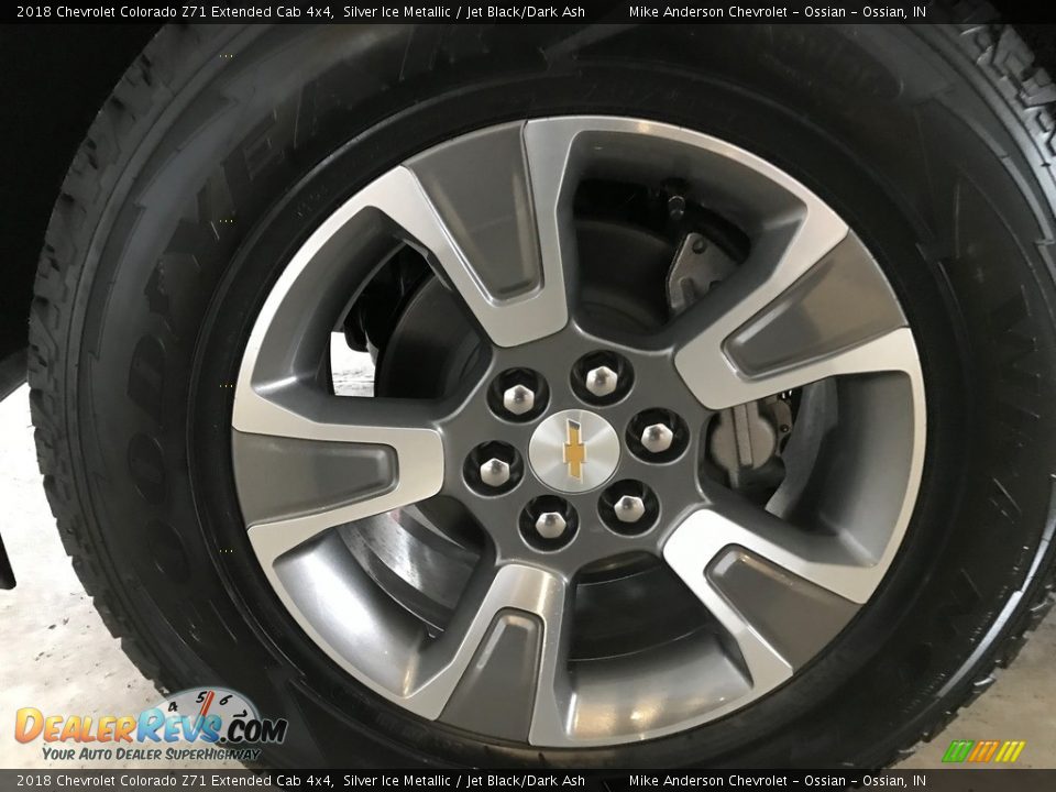 2018 Chevrolet Colorado Z71 Extended Cab 4x4 Silver Ice Metallic / Jet Black/Dark Ash Photo #24