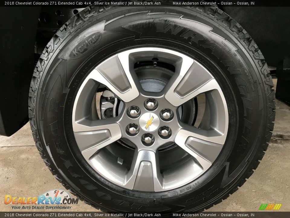 2018 Chevrolet Colorado Z71 Extended Cab 4x4 Silver Ice Metallic / Jet Black/Dark Ash Photo #25