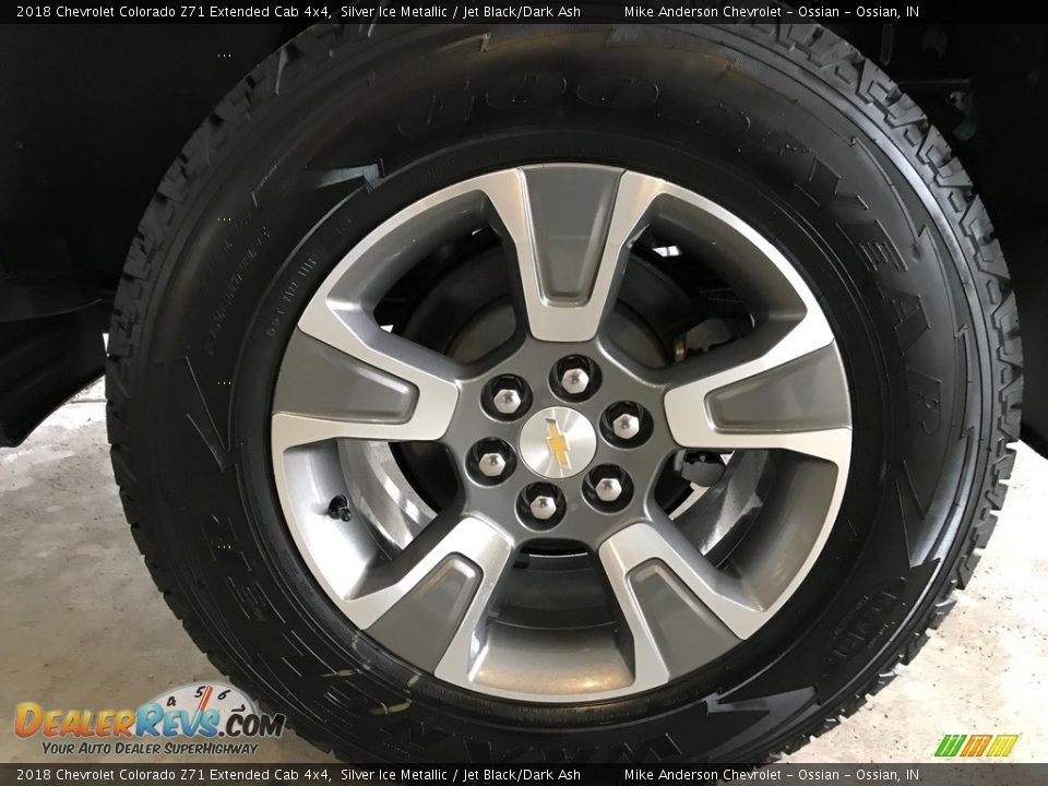 2018 Chevrolet Colorado Z71 Extended Cab 4x4 Silver Ice Metallic / Jet Black/Dark Ash Photo #26