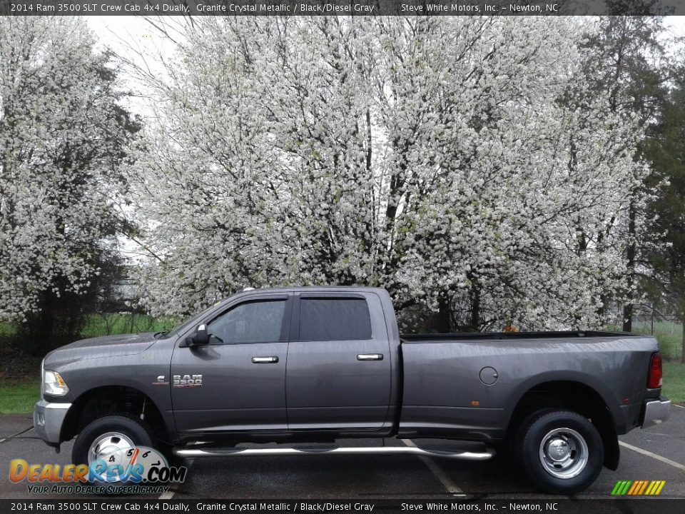 2014 Ram 3500 SLT Crew Cab 4x4 Dually Granite Crystal Metallic / Black/Diesel Gray Photo #1