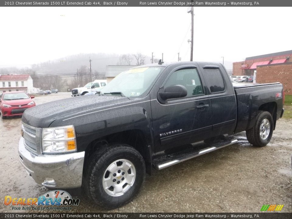 2013 Chevrolet Silverado 1500 LT Extended Cab 4x4 Black / Ebony Photo #1